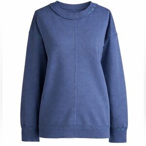 Sundance Blue 100% Cotton Mirielle Sweatshirt Size Small